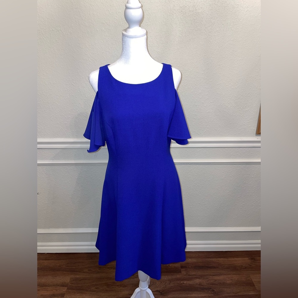 Blue Eliza J Off-Shoulder Dress